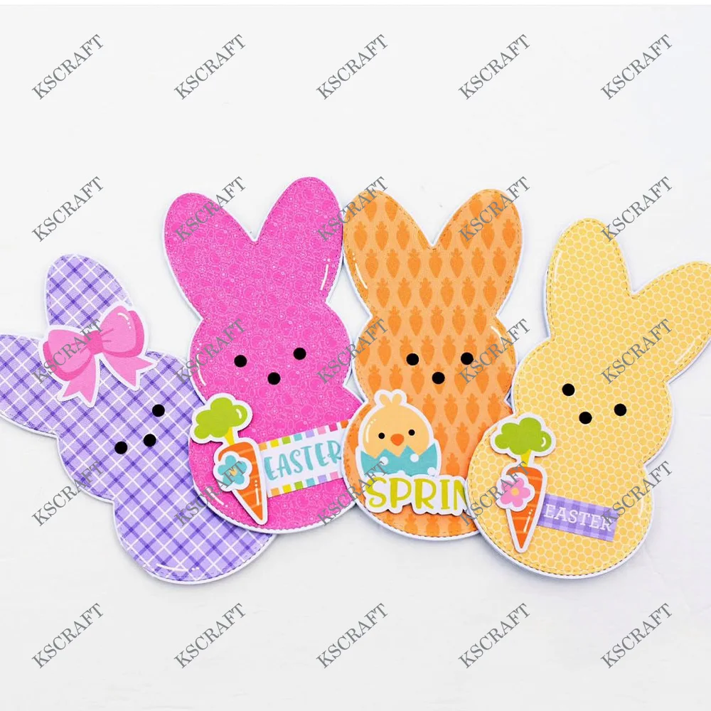 KSCRAFT Nesting Peeps Metal Cutting Dies Stencils for DIY Scrapbooking Decorative Embossing DIY Paper Cards
