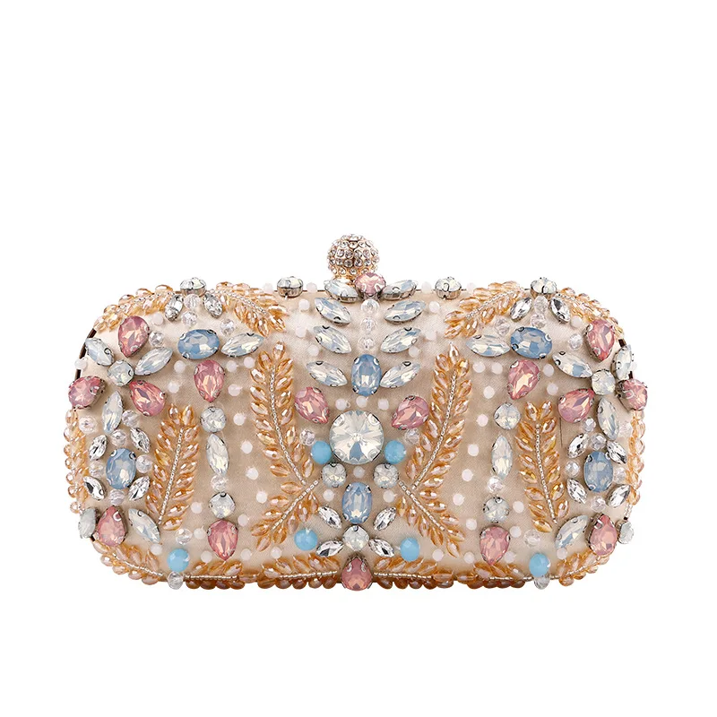 Popular Women\'s Evening Bag Bridal Clutch Party Wedding Female Party chain shoulder Purse Wedding Bags Crystal Handbags