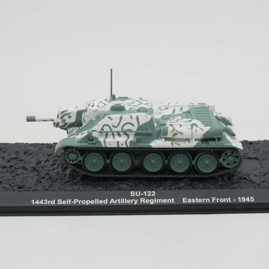 Diecast Ixo 1:72 Scale Su-122 1945 Soviet Self-propelled Howitzer Assault Gun Alloy Tank Model Alloy Car Model Collectible Toy