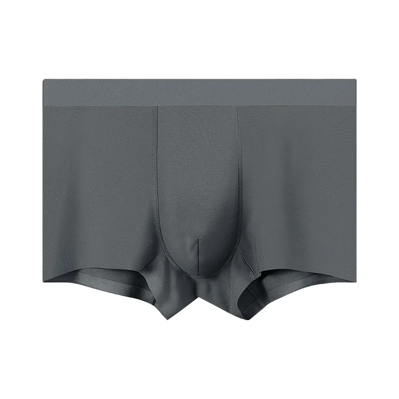 

3PC Men's underwear, men's mulberry silk antibacterial inner crotch, flat pants, sporty, comfortable and breathable, four-corn