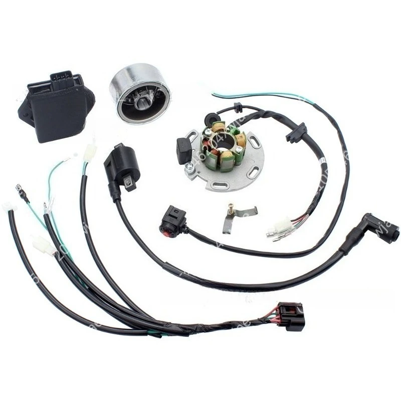 Off-Road Motorcycle Complete Wiring Harness CDI Ignition Coil Kit for 140/160CC
