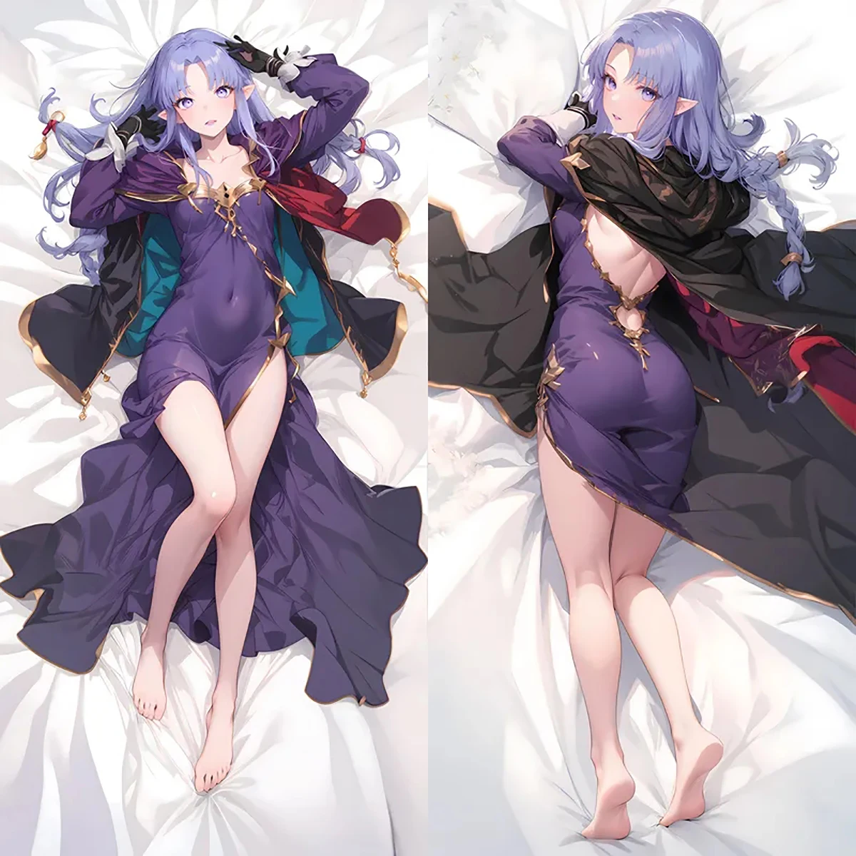 

50x180cm Anime Fate FGO Caster Cosplay Dakimakura PillowCase Hugging Body Prop Pillow Cover