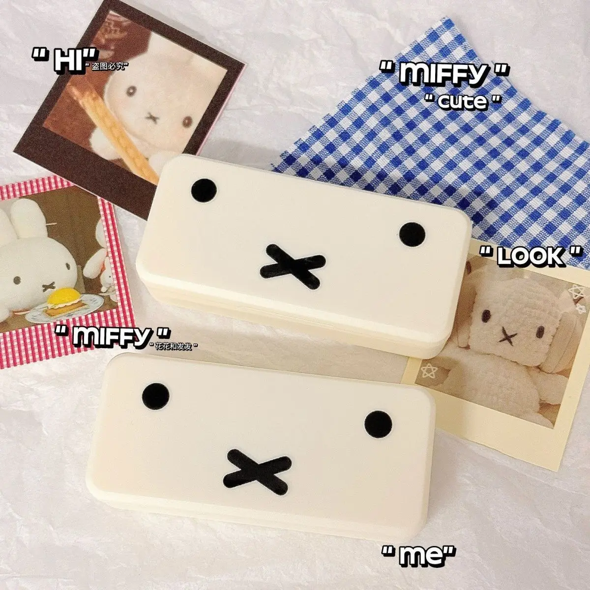 Miffy Nail Clippers Anti-splash Ear Spoon Household Use Portable Diagonal Pliers Pedicure Tools New Style Cute Cartoon Kawaii