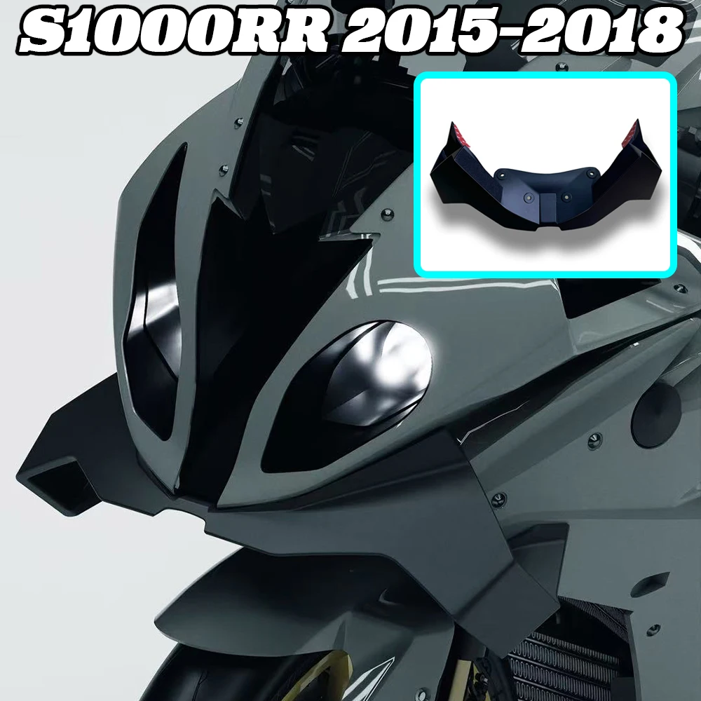 For S1000RR 2015 2016 2017 2018 Motorcycle Downforce Naked Frontal Spoilers Winglet Aerodynamic Wing Front Spoiler Kit
