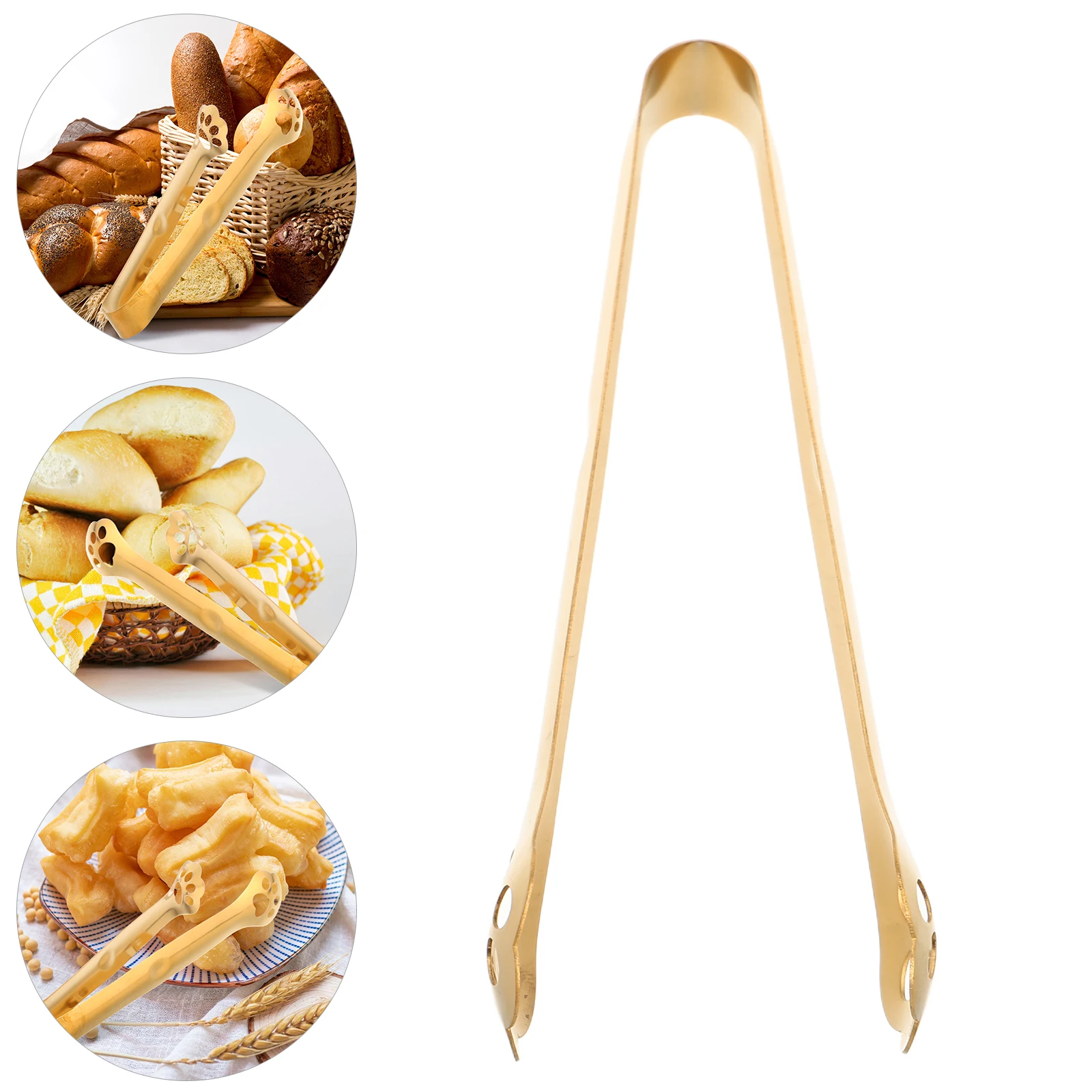 

Stainless Steel Cat Claw Clip Multifunctional Locking Food Tongs for Camping Outdoor Bbq Salad Dessert Bread Kitchen