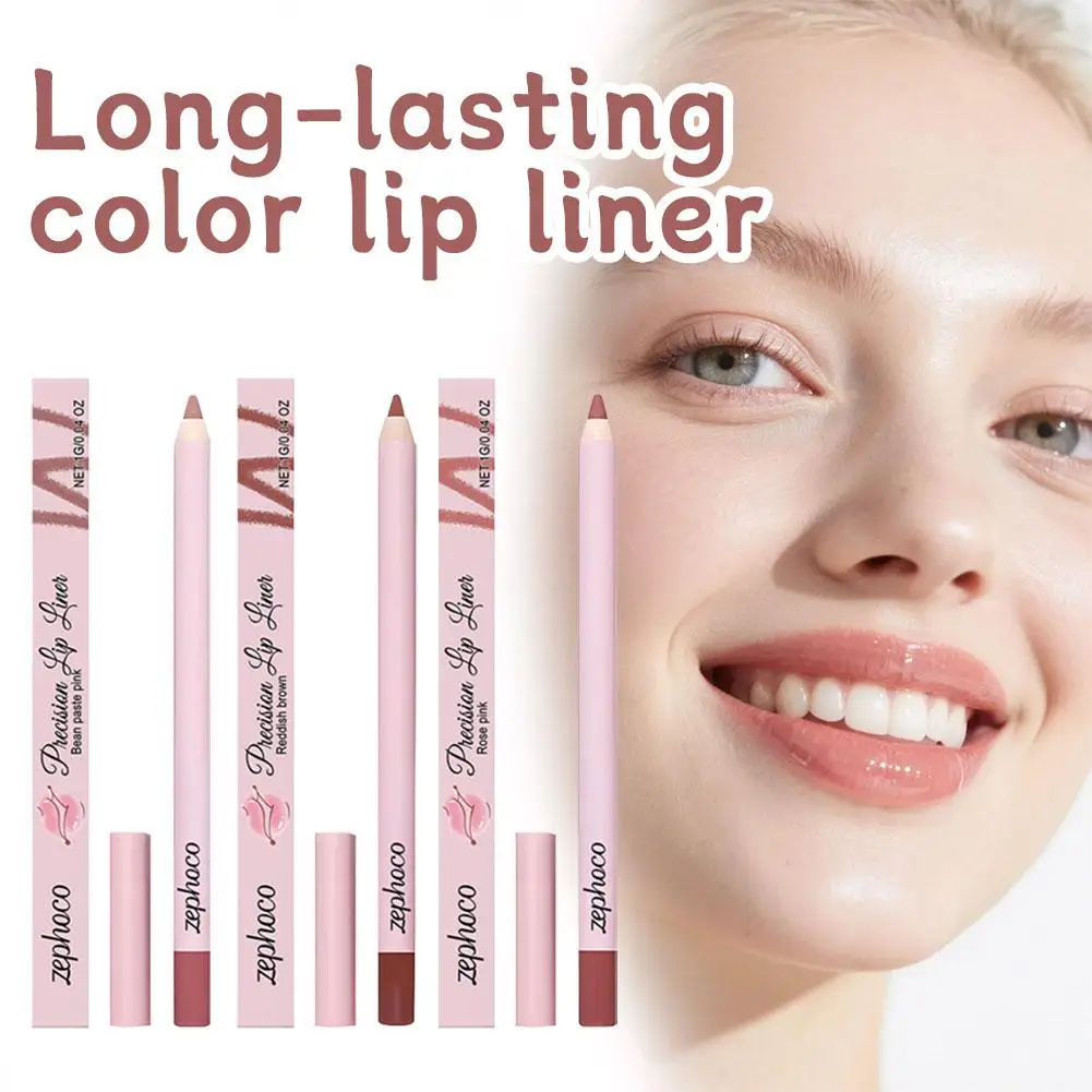 1pcs Long Lasting Lip Liner Pencil Highly Pigmented Lip Contour Plumping Lip Makeup Smudge Proof Daily Lip Cosmetic