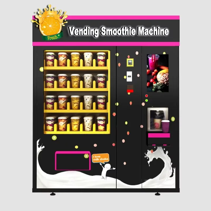 CE CB ISO Certified Commercial Smoothie Vending Machine with Thermoelectric Cooling System and Large Capacity Customized
