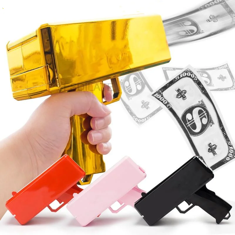 

Note Gun Party Games Pistol Party Toys Games Cash Cannon Funny Toy Gun For Banknotes Wedding Golden Shooter For Birthday Gift