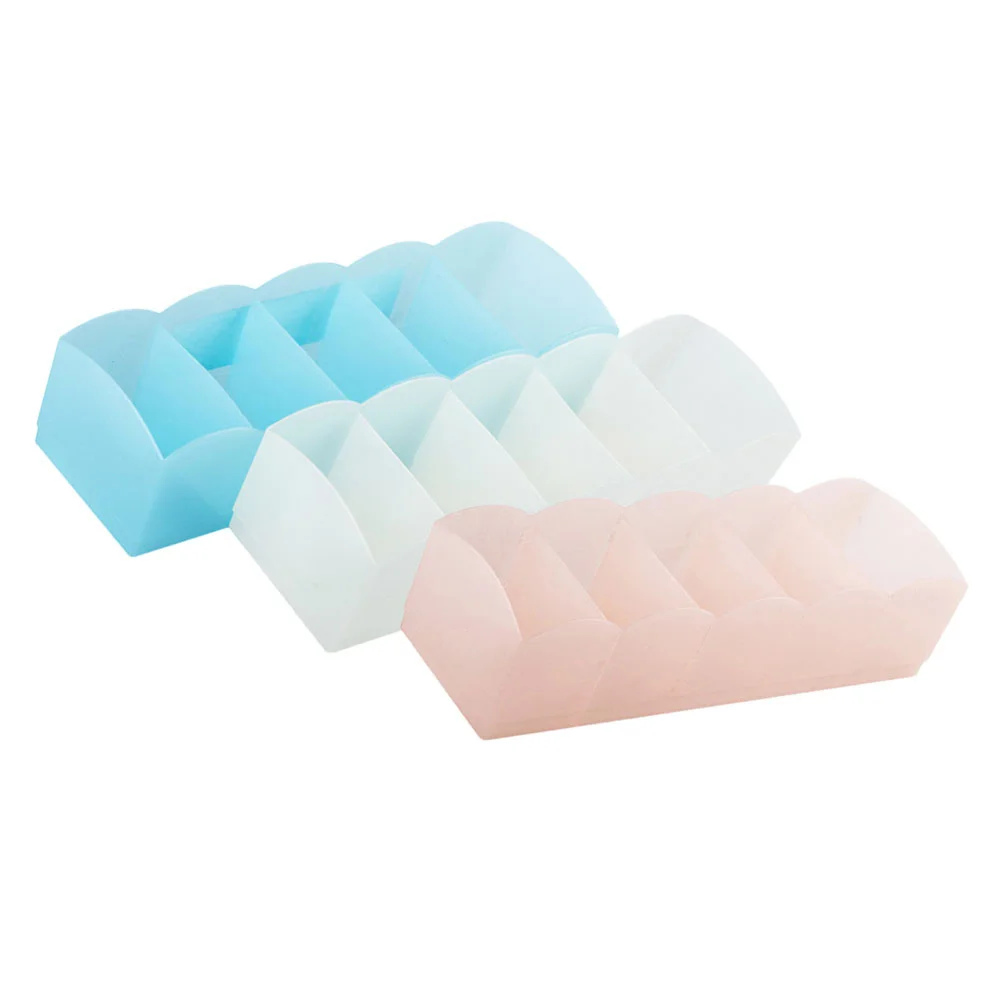 

3Pcs Underwear Organizer Box Stackable Compartment Underwear Storage Cases for Neat Drawer Organization Multi-Purpose Design