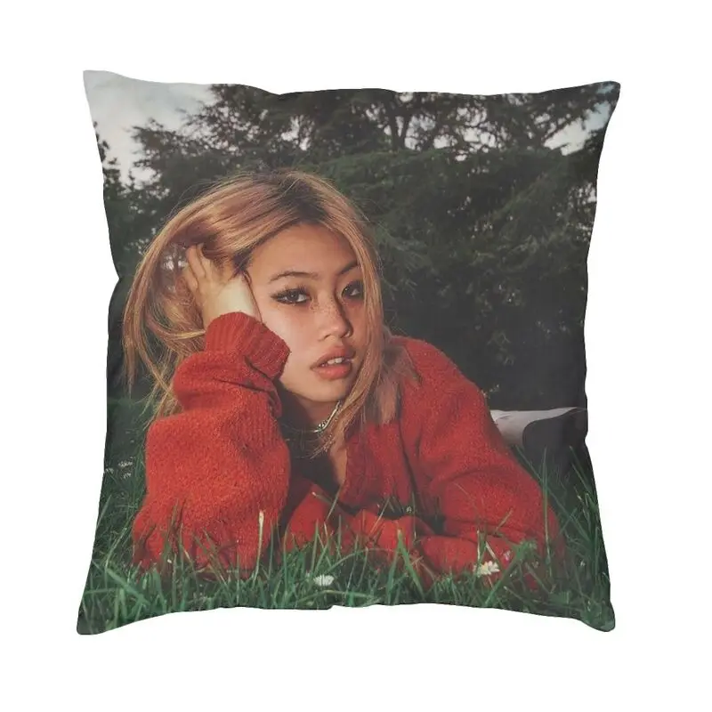 Fashion Beabadoobee Cushion Covers 40x40cm Soft Fake It Flowers Pose Pillow Case for Sofa Square Pillowcase Home Decor