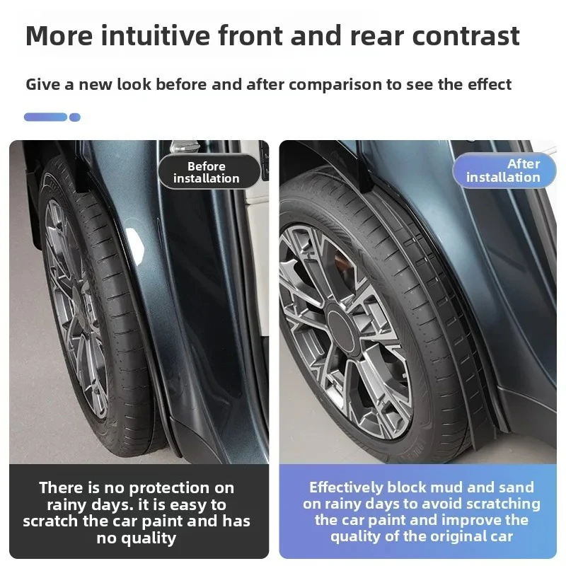 Car Mud Flaps Splash Guards Rear Wheel Fender Mudguards Exterior Modification For Lynk&Co 900 2025 2026 Accessories