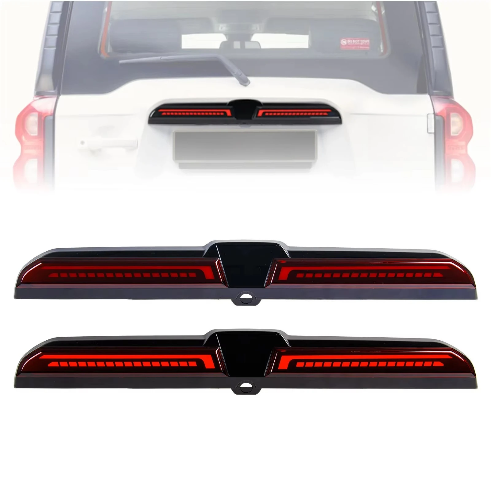 

High-Quality LED Taillight & Central Trunk Light for Mahindra Scorpio - Upgrade Car Rear Lighting Kit
