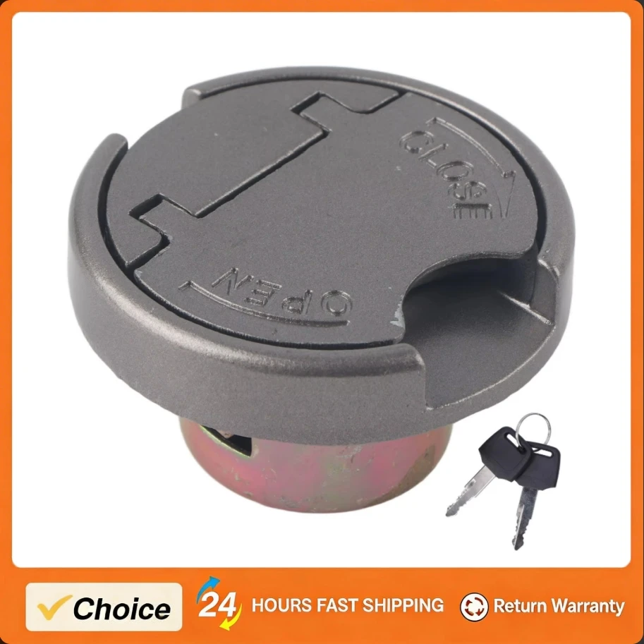 Fuel Gas Tank Lid Gas Tank Lock Cap With Keys Stainless Steel Parts for GY6 Ruckus TAOTAO Roketa Giovanni Scooter Motorcycle