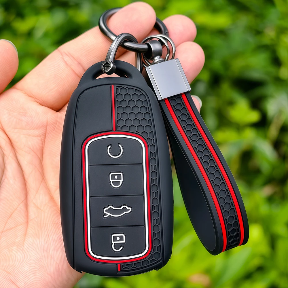 Silicone Keyless FOB Cover Case For Chery JAECOO J7 9 Tiggo 7 8 Pro Max Omoda C5 Tigo 7 8 Plus Arrizo5 Remote Car Accessories