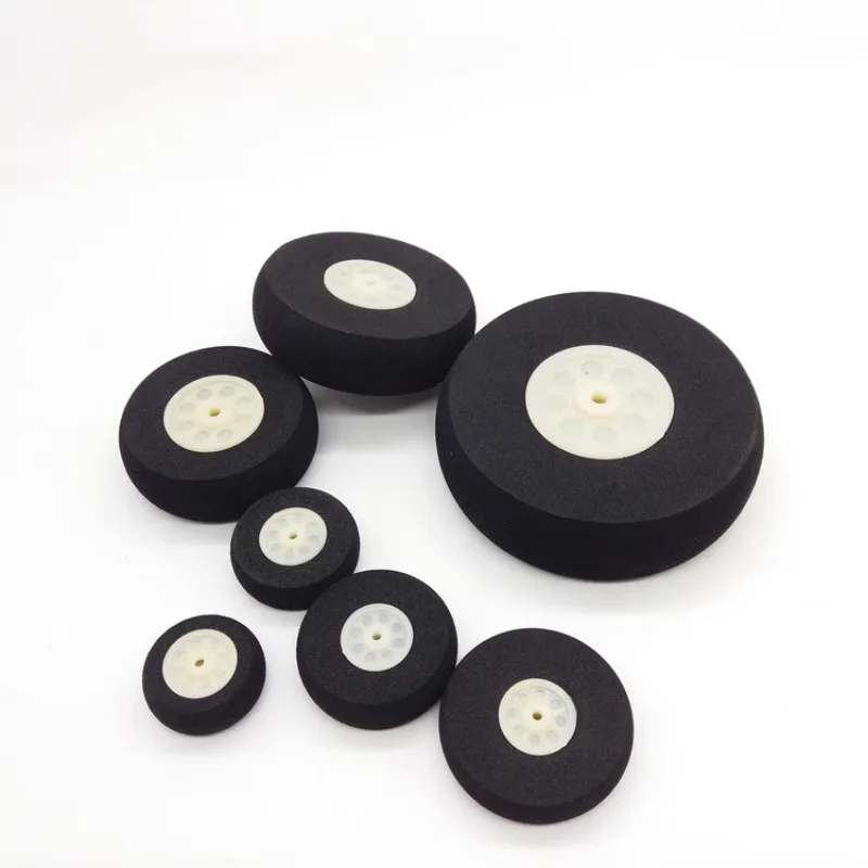 Roda de esponja para aeronaves modelo de asa fixa, 25mm, 30mm, 35mm, 40mm, 50mm, 60mm, 80mm