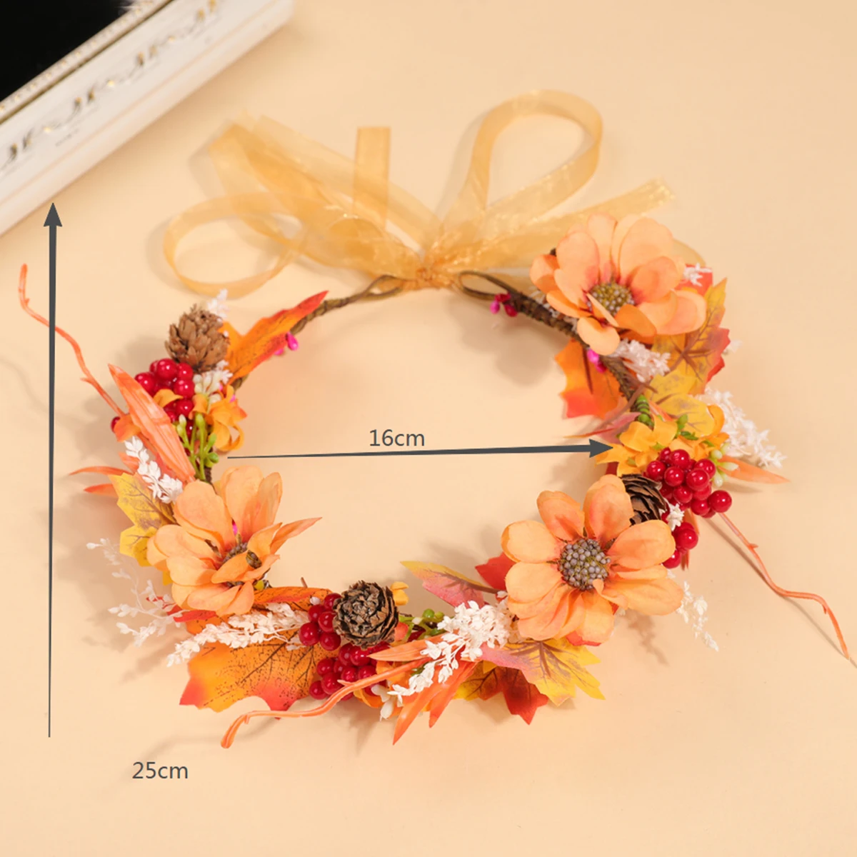 Autumn Warm-Toned Maple Leaf a - Women Fashion Photoshoot recension och pris