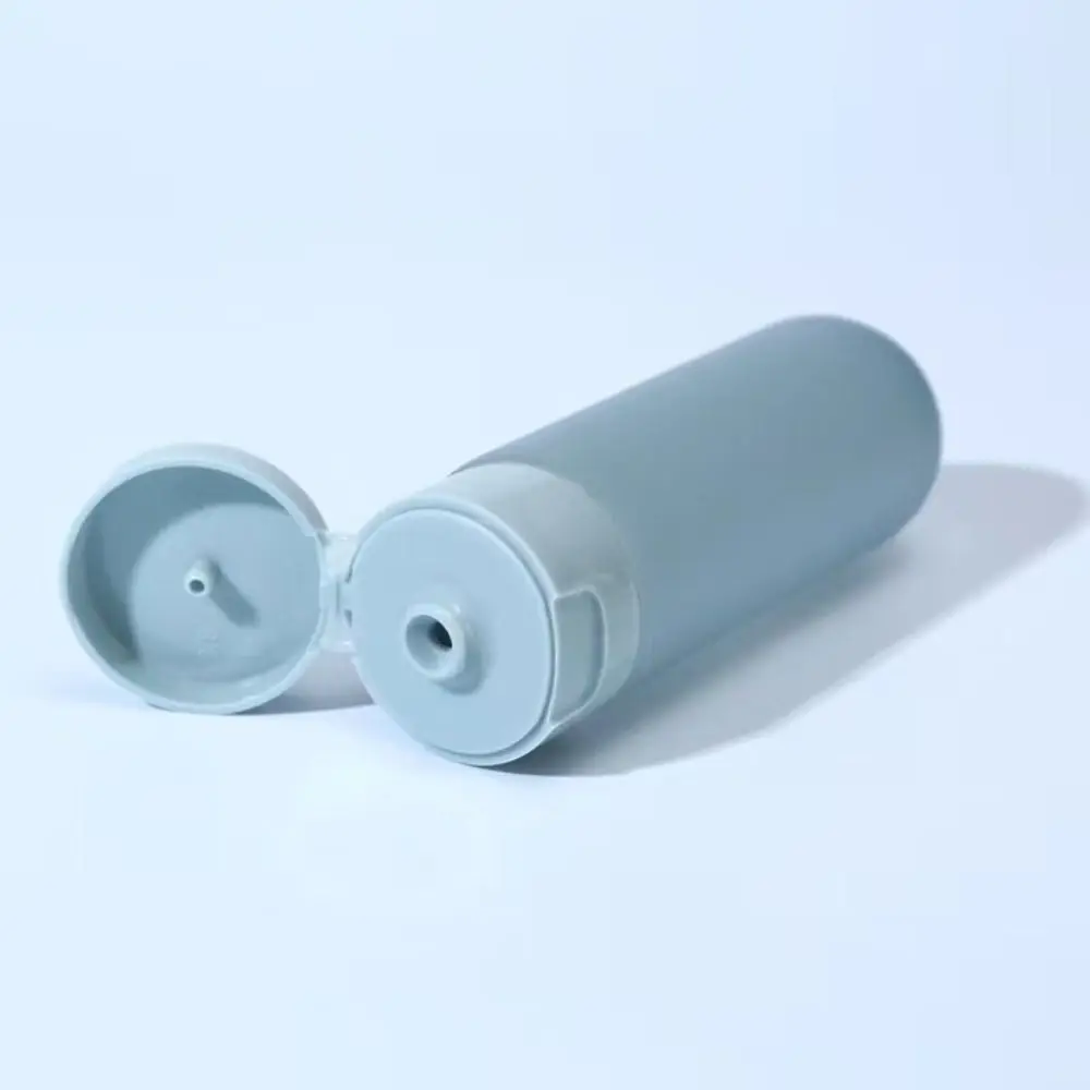 Clear Leak Proof 4 Pcs Travel Bottles Silicone Squeezable Shampoo Container Portable BPA Free Refillable Tubes Trip