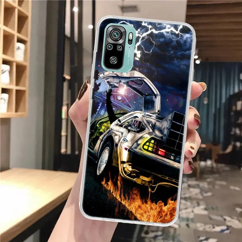 Back To The Future Time Machine Soft Phone Case For Xiaomi Redmi 10 10A 10C 9 9A 9C 9T 12 12C 8 8A 7 7A 6 6A S2 K20 K40 Pro 10X