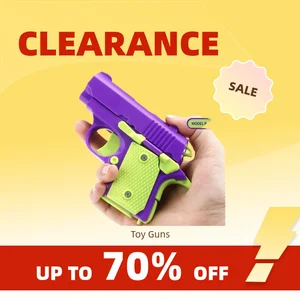Clearance_New Arrival Stress Relief ABS Plastic Mini 1911 3D Printed Gravity Fidget Gun Pistol Toy Gift Promotion Toy For Boys K