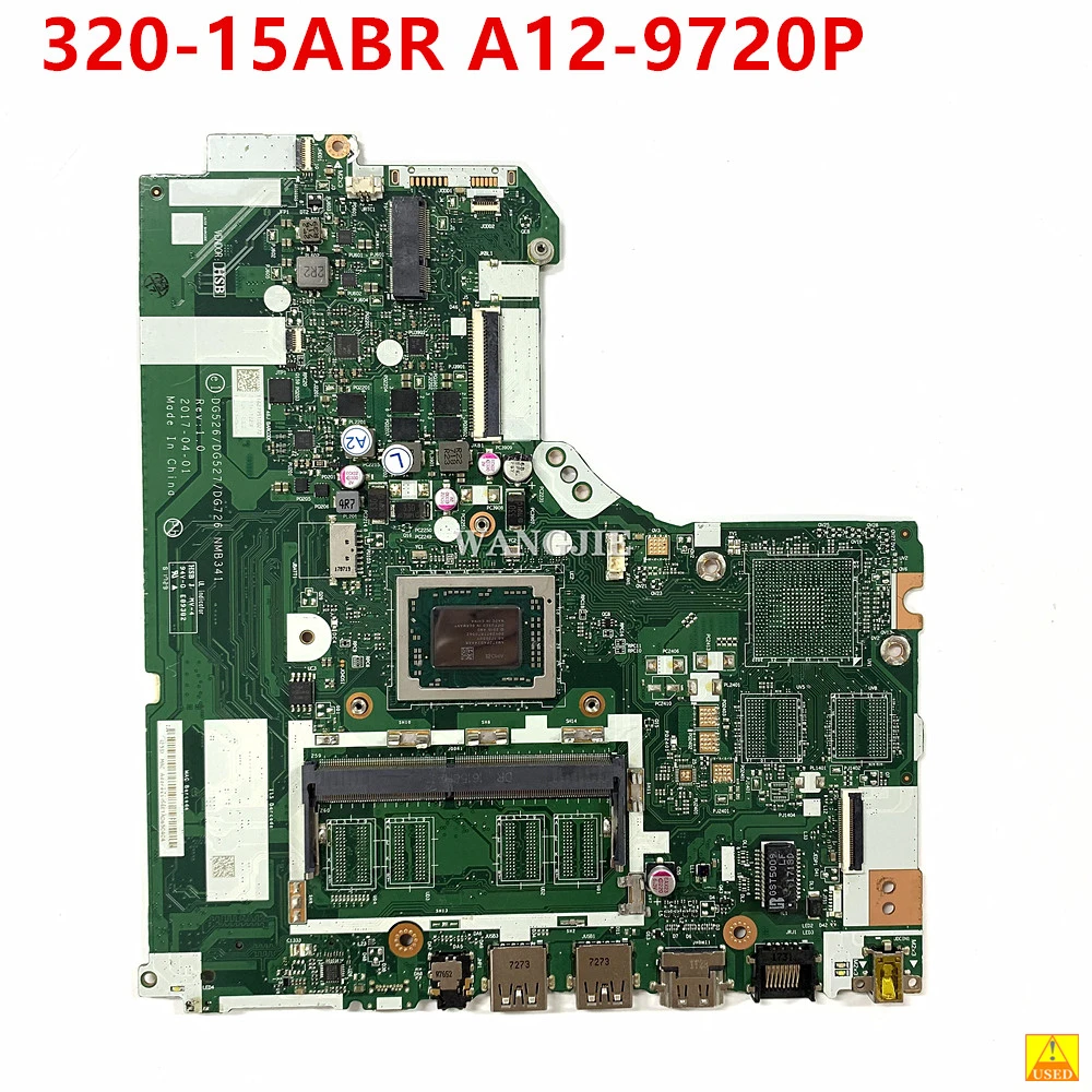 For Lenovo Ideapad 320-15ABR 80XS Integrated Laptop Motherboard NMB341 CPU:A12-9720P DG526/DG527/DG726 NMB341 100% Working