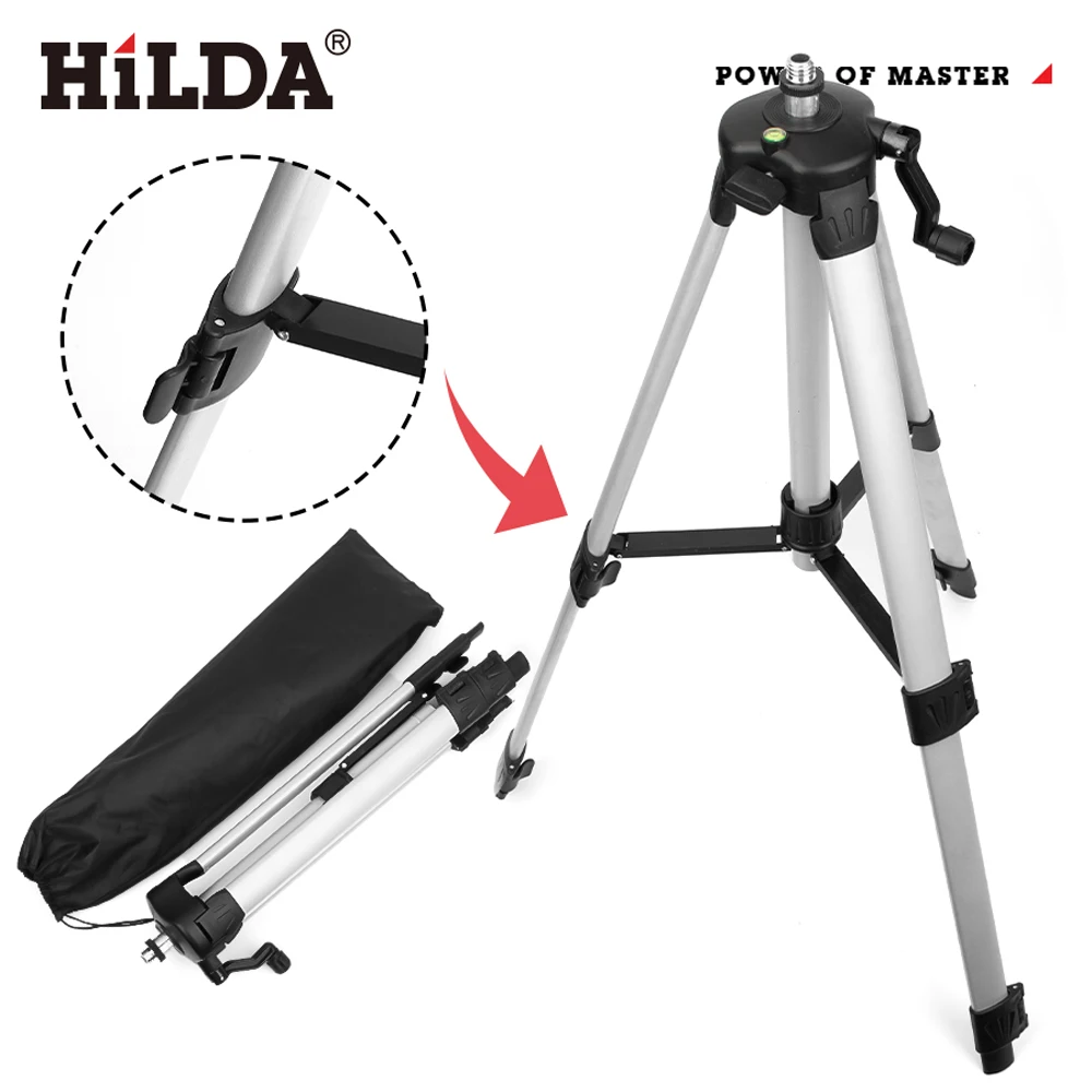 HILDA Laser Level Tripod With Adjustable Height And Thick Aluminum Tripod For Self Leveling Lightweight And Stable Accessory