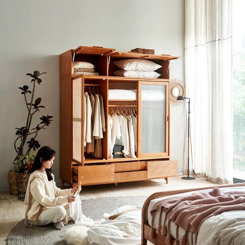 

Luxury Customized Wardrobe Closet Glass Modern Hotel Wooden Bedroom Wardrobes Storage Organizer Guarda Roupas Furniture Home