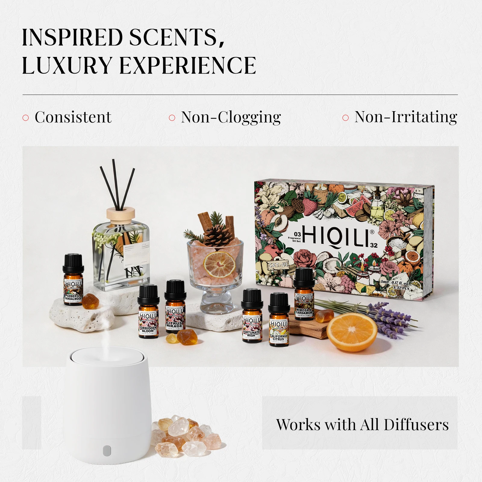 HIQILI Geschenkdoos 32-delige  - Perfume Fragrance Families recensie en prijs
