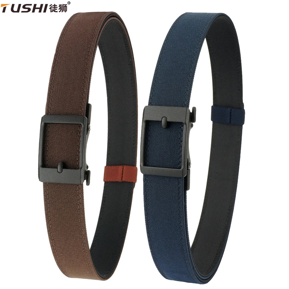 

TUSHI New Hard Tactical Belt for Men Metal Automatic Buckle IPSC Gun Belt 1100D Nylon Military Belt Outdoor Sports Girdle Male