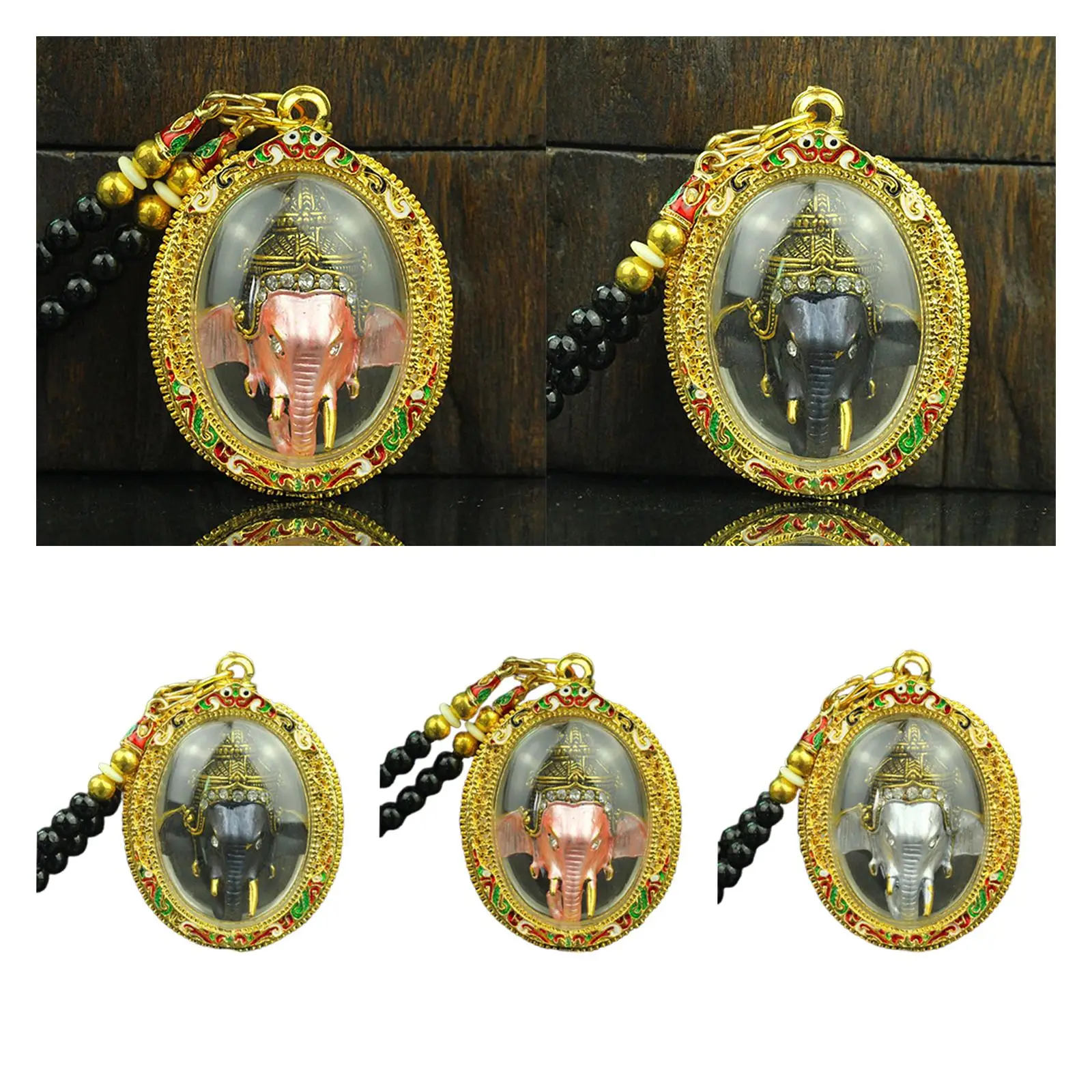 

Тайский Будда Амулет Кулон Подарок Юго-Восточной Азии Слон Бог Декоративный Шарм