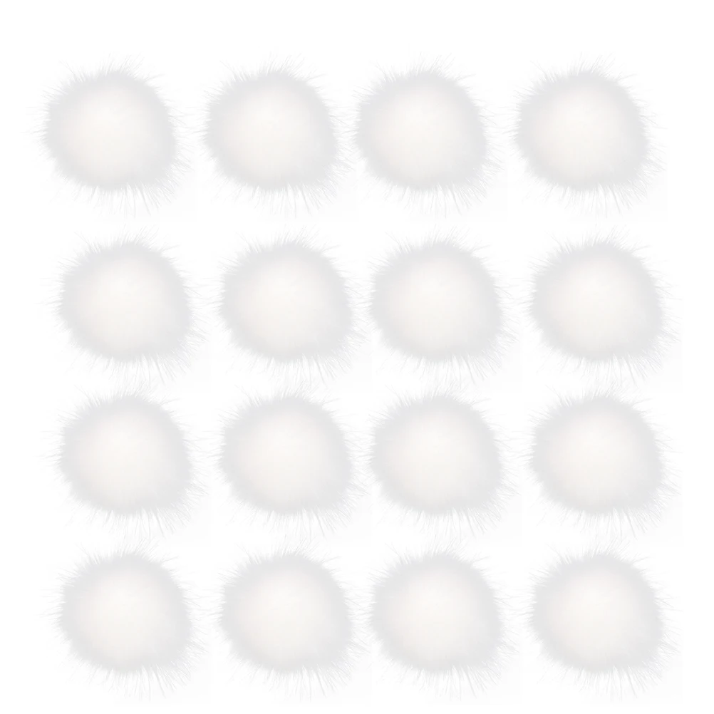 

16 Pcs Elasticity Wool Cap Ball Hats Faux Balls Diy Keychain Making Craft