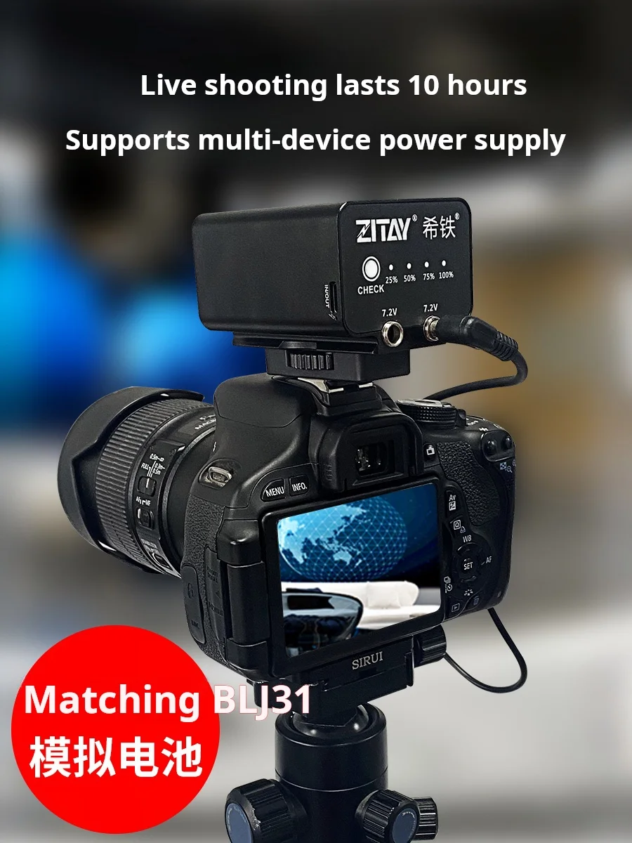 ZITAY BLJ31G Slr Camera Battery Full Frame for Panasonic DC-S1 DC-S1 S1R External External Live Broadcast Movable Power Supply