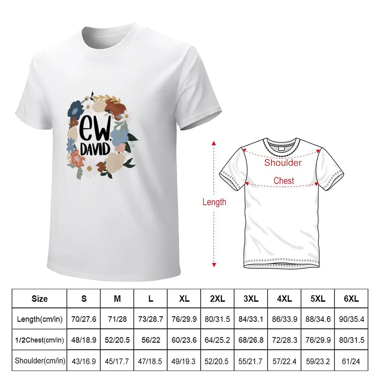 Ew, David T-Shirt for a boy plain T-shirts for men cotton