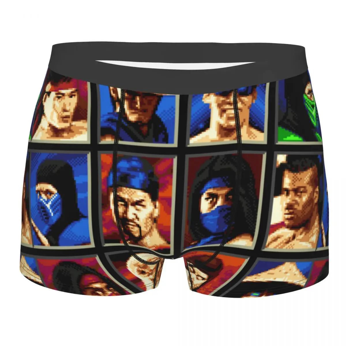 

Mortal Kombat II Genesis Character Select 16 Bit Retro Gamer Collage Men Underwear Boxer Briefs Shorts Panties Sexy Underpants