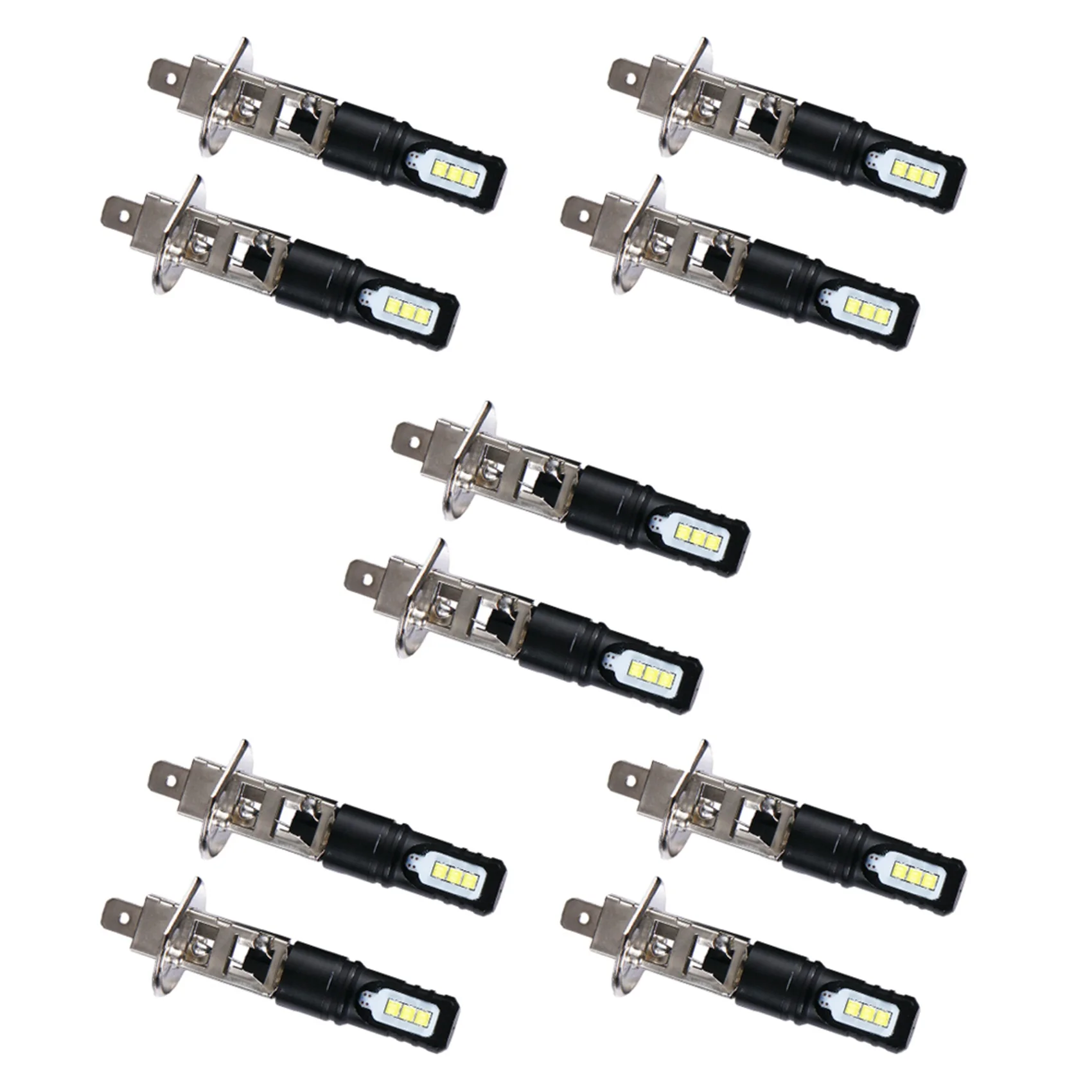 

10X H1 6000K супер яркий белый 6000 лм DRL светодиодный комплект ламп фар дальнего света