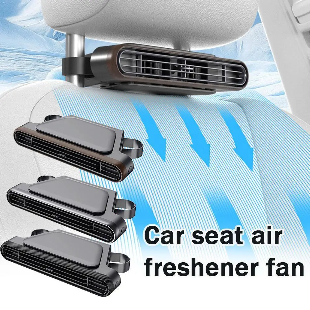 

USB-вентилятор для заднего сиденья автомобиля, портативный вентилятор для охлаждения на подголовнике для детей, 3-скоростной бесшумный вентилятор для заднего сиденья, мини-вентилятор для шеи для внедорожников, грузовиков, фургонов