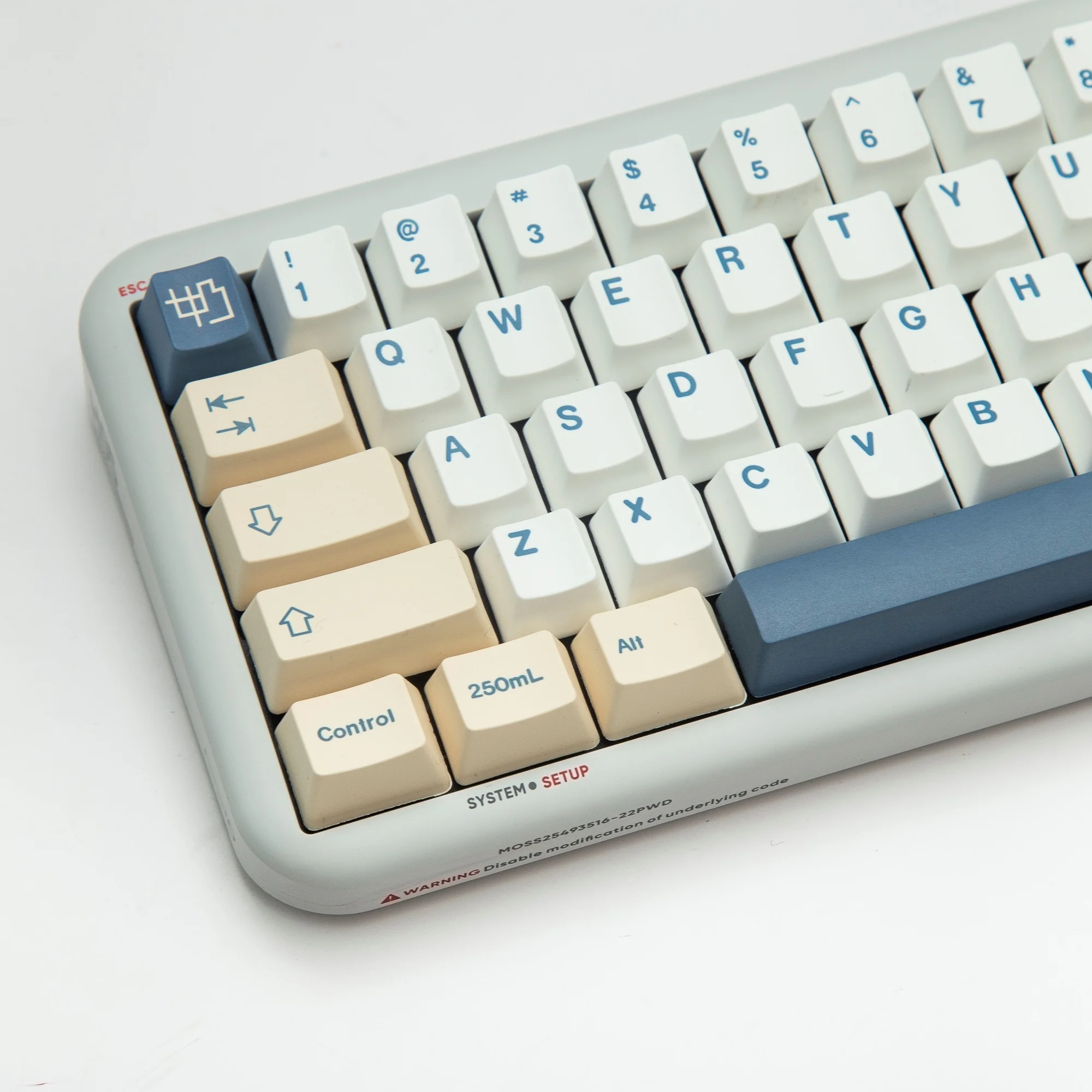 XDA Cherry OEM MOG Sojamilch-Tastenkappe PBT-Tastenkappen für Cherry Mx Switch Gaming mechanische Tastatur 68 75 82 98 104-Layout Custom