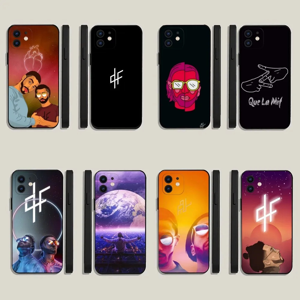 

P-PNL QLF Rapper Phone Case For iPhone 15,14,13,12,11,Plus,Pro Max,XS,X,XR,SE,Mini,8,7 Soft Silicone Black Cover