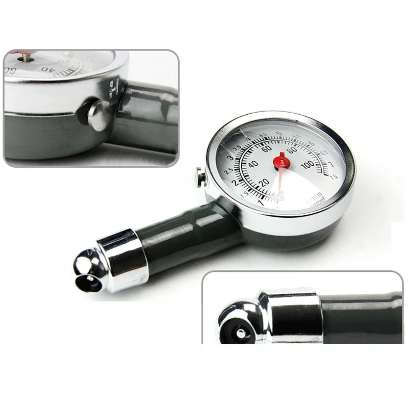 Auto Metal Truck Racing Car Tire Air Pressure Gauge Automobile Tyre Meter Vehicle Tester Monitoring System Measuring Tool