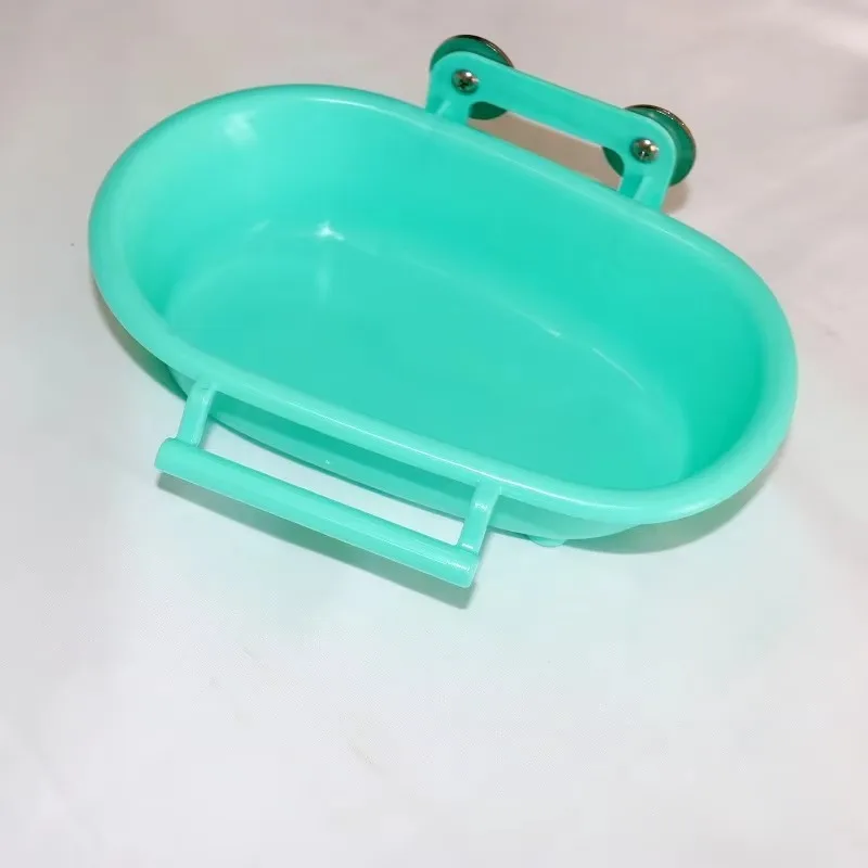 

Large Eco-Friendly Bird Bath Tub Multi-Functional Plastic Supplies for Parrots for Room Feeding and Bathing Stock Available