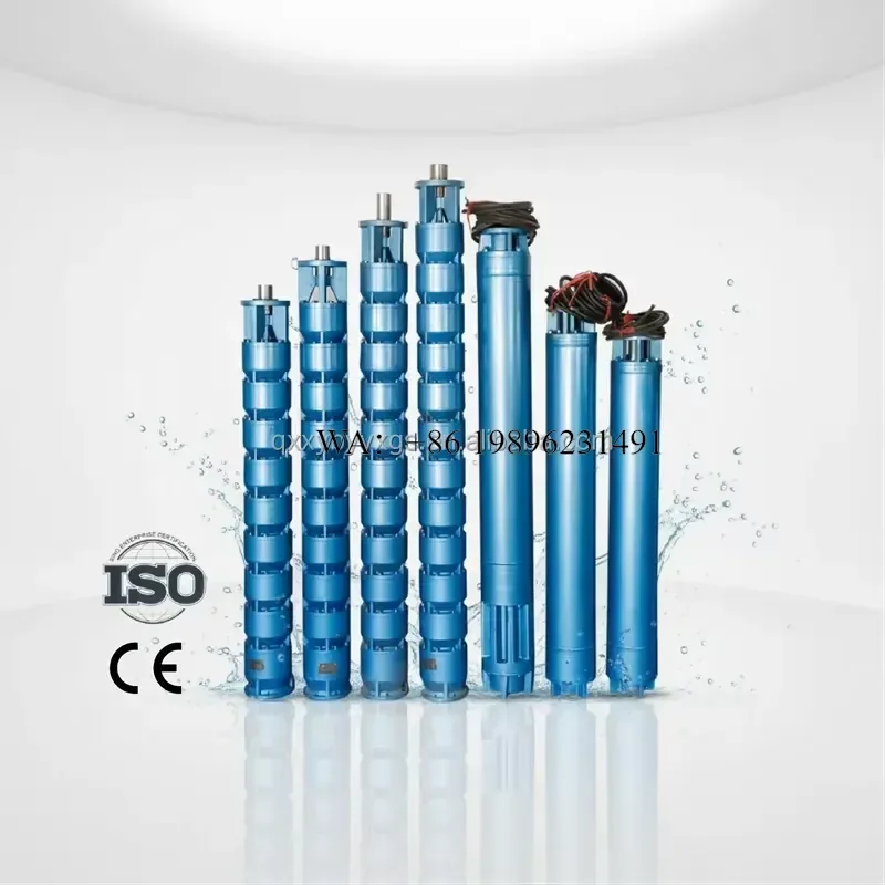 Wmwmnu for High Lift Submersible Water Pump IP68 Motor Iron Body High Pressure Farmland Irrigation Drought
