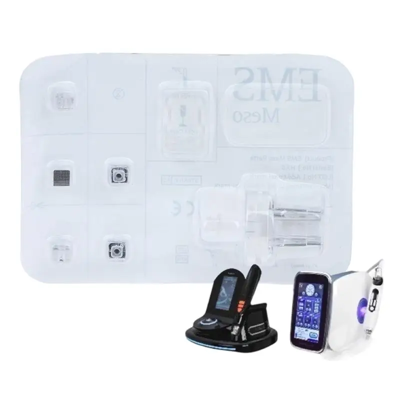 1set/3sets EMS Monocrystalline Silicon Chip Replacement Head For Injector Meso Needle Free Injection Moisturizing Mesogun