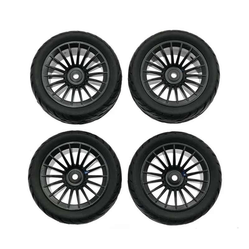 4Pcs Rubber Tire Tyre Wheel for SG1603 SG1604 SG1605 UDIRC UD1601 UD1602 UD1603 UD1604 1/16 RC Car Upgrades Parts