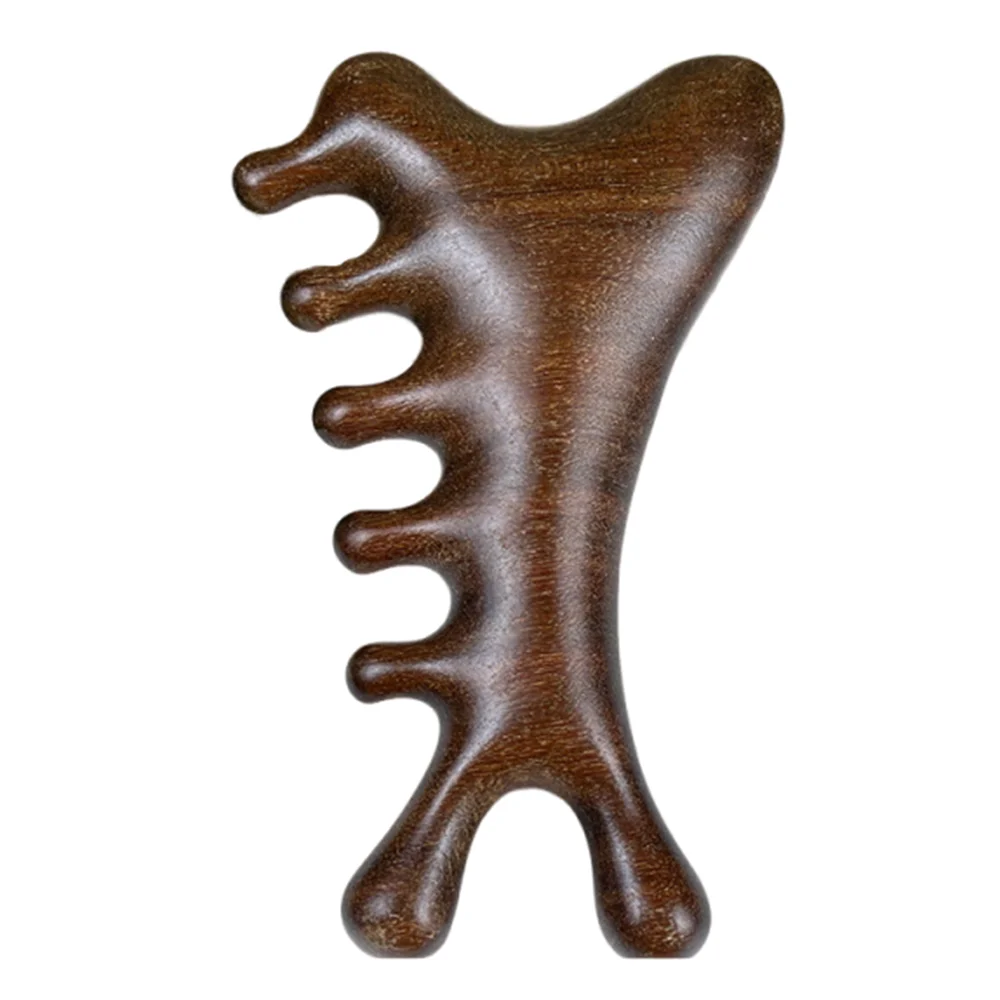 

Scalp Relax Meridian Massage Comb Blood Circulation Anti-static Head Massage Comb Comfortable Smooth Hair Five Wide Tooth Comb