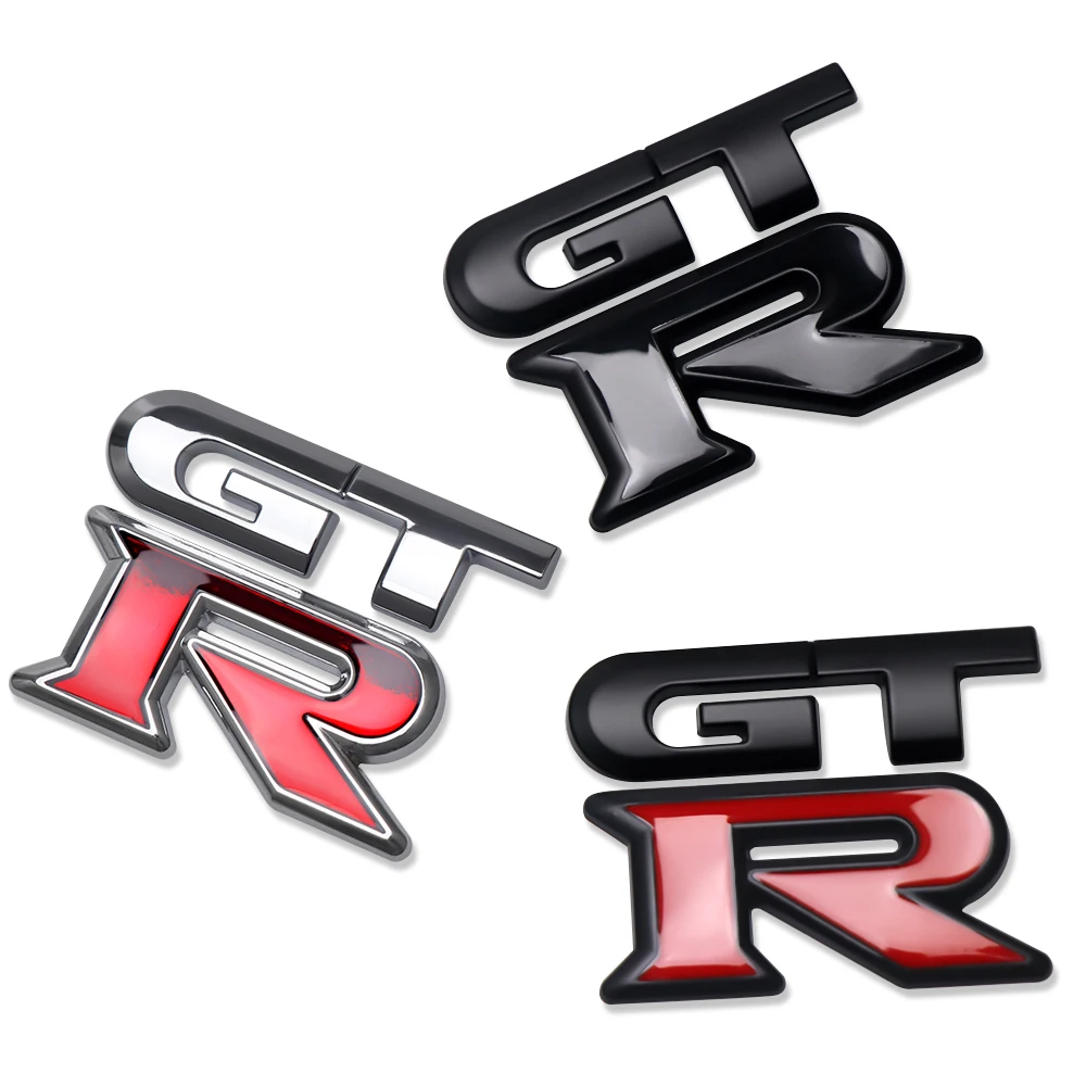 3D Metal GTR Emblem Car Body Rear Trunk Sticker Badge Decoration Accessories For Nissan Tiida Juke Note Versa Almera X-Trail