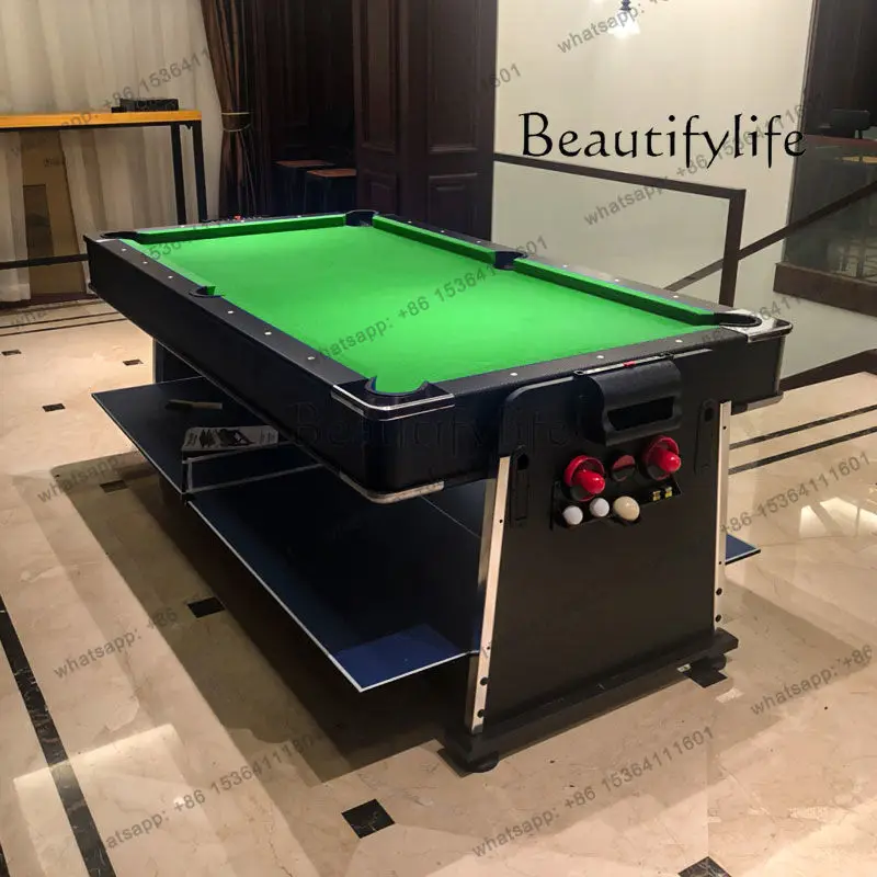 Pool Table Standard Multifunctional Household Adult 4-in-1 Ice Hockey Table Tennis Table American