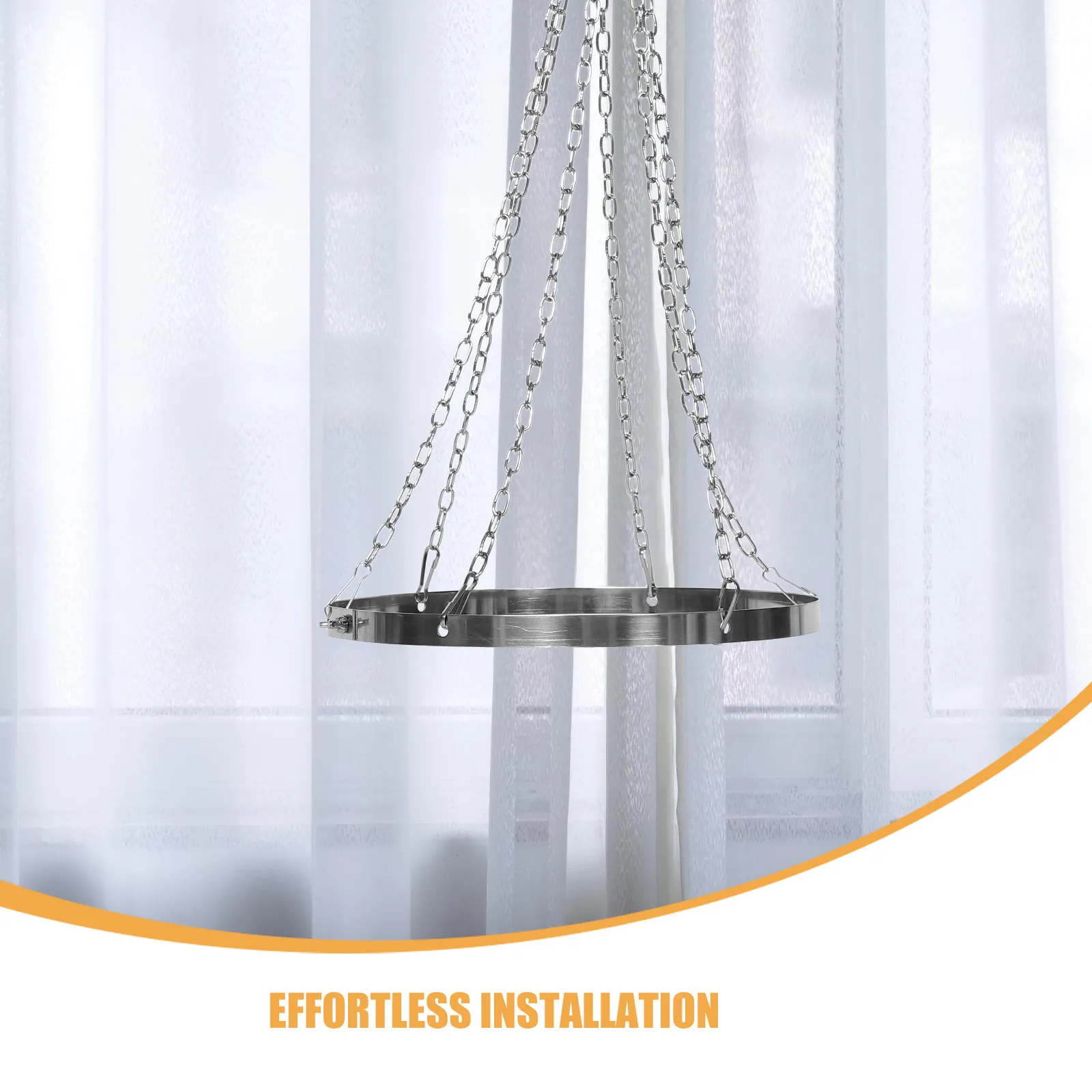2Pcs Ceiling Drape Hanging Hardware Kit Metal Canopy Hoop 12 Inch Diameter Wedding Draping System for Indoor Outdoor Events
