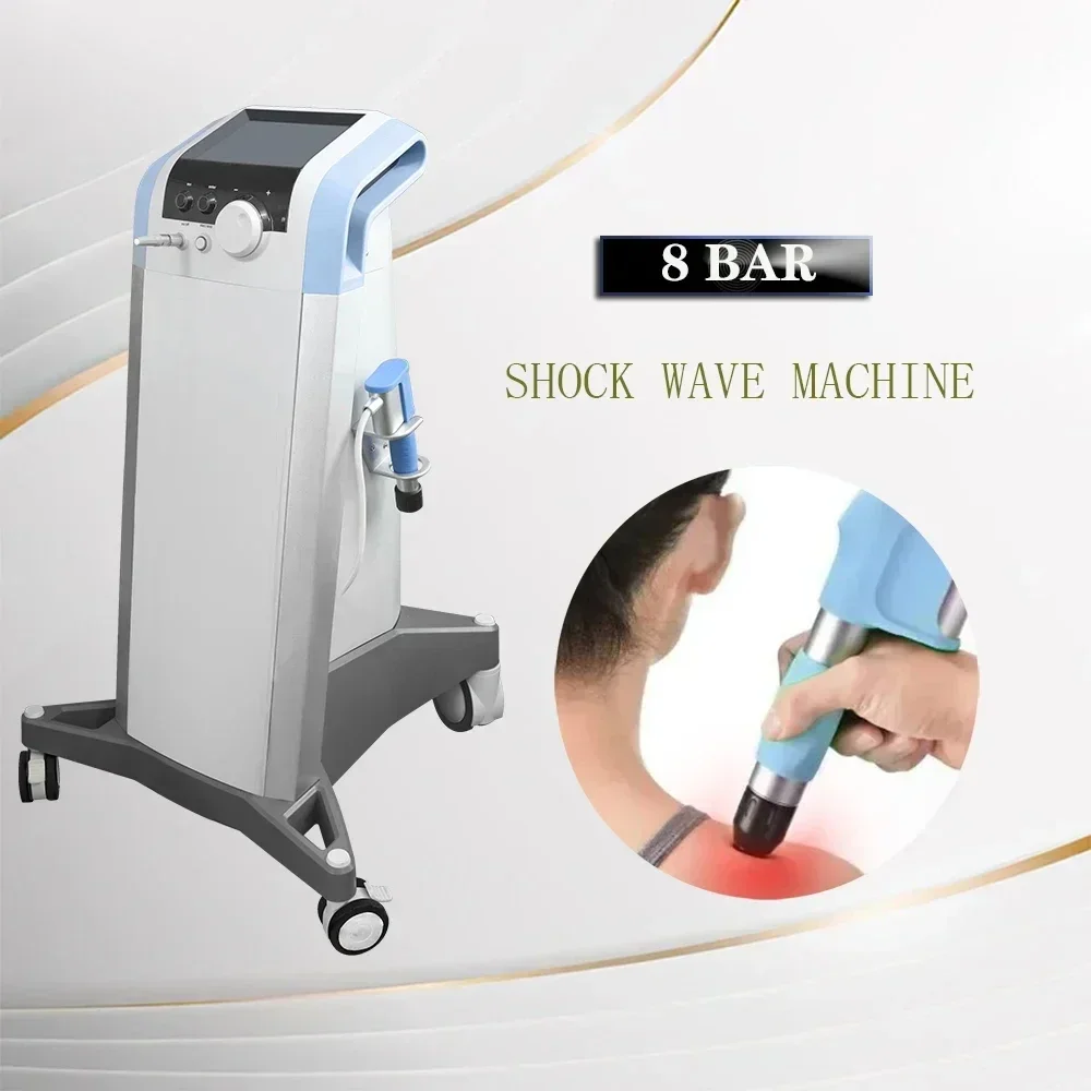 

8 Bar Pneumatic Shockwave Therapy Machine Physiotherapy Shock Wave ED Treatment Pain Relief Massage Shock Wave Therapy Machine