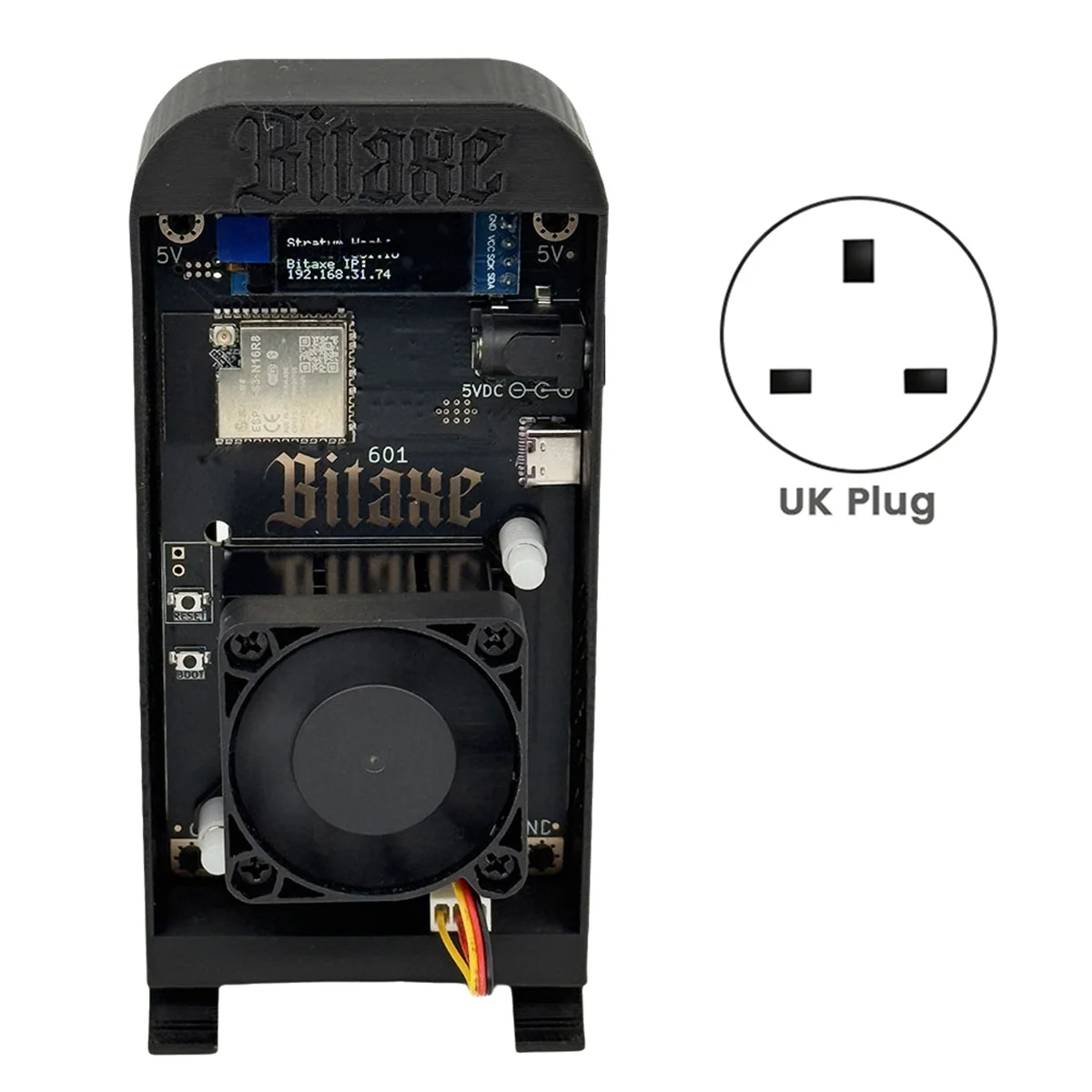 

Bitaxe Gamma 601 1.2TH/S Bitcoin Solo Lottery Miner BM1370 Asic Chip 18-22W BTC Miner From Antminer S21 Pro UK PlugJAS