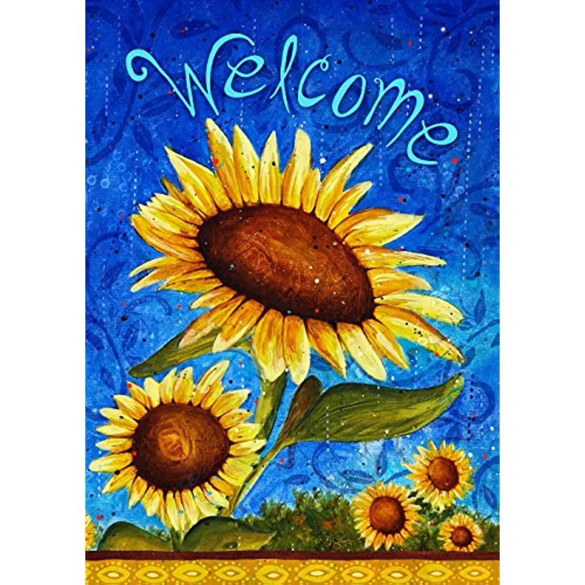 Home Garden Sweet Sunflowers Spring Flag  Double Sided Spring Garden Flag for Outdoor House summer Fall Flag Yard Decoration