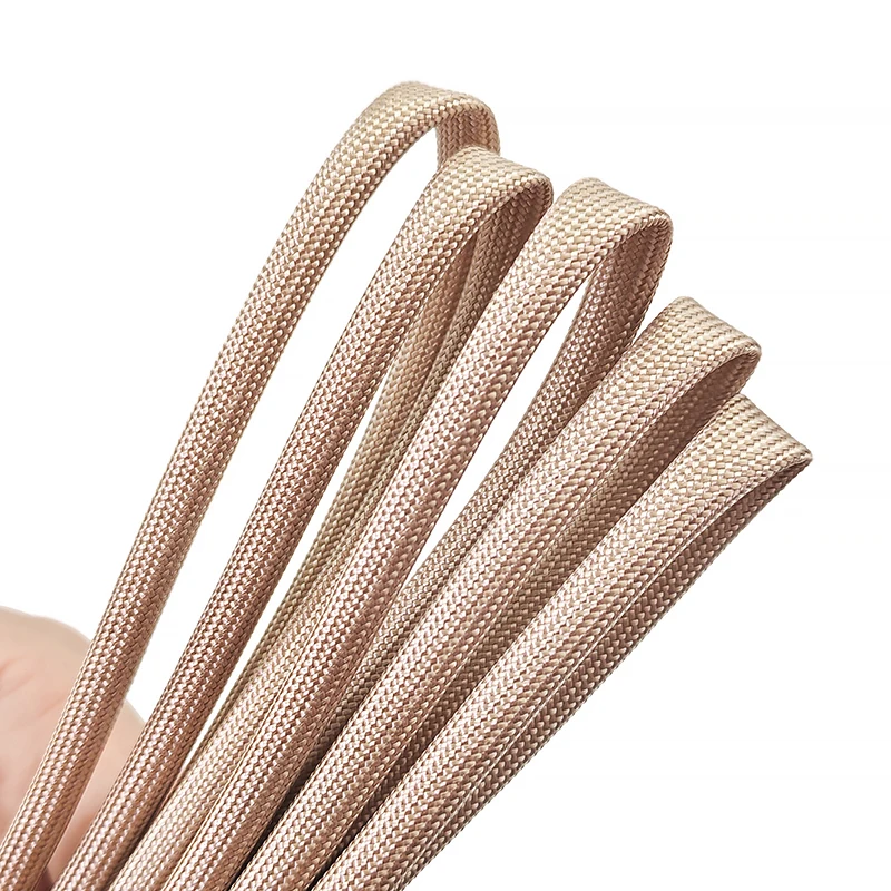 

800Deg.C Трубка из стекловолокна Кабельная муфта 1-30 мм Без щелочей Химическое волокно Изоляционная плетеная трубка из стекловолокна для электропроводки